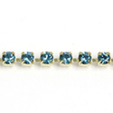 Preciosa MAXIMA Crystal Rhinestone Cup Chain - PP18 (SS8.5) INDICOLITE-RAW
