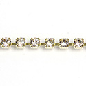 Preciosa MAXIMA Crystal Rhinestone Cup Chain - PP18 (SS8.5) LT GOLD QUARTZ-RAW