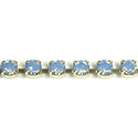 Preciosa MAXIMA Crystal Rhinestone Cup Chain - PP18 (SS8.5) LT SAPPHIRE OPAL-RAW