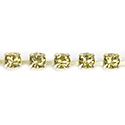 Preciosa MAXIMA Crystal Rhinestone Cup Chain - PP24 (SS12) ACID YELLOW-RAW