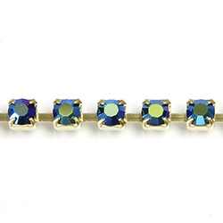 Preciosa MAXIMA Crystal Rhinestone Cup Chain - PP24 (SS12) JET AB-RAW