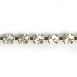 Preciosa MAXIMA Crystal Rhinestone Cup Chain - PP24 (SS12) LT GOLD QUARTZ-RAW