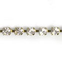 Preciosa MAXIMA Crystal Rhinestone Cup Chain - PP24 (SS12) LT GOLD QUARTZ-RAW