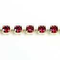 Preciosa MAXIMA Crystal Rhinestone Cup Chain - PP24 (SS12) RUBY-RAW