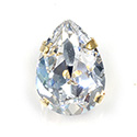 Crystal Stone in Metal Sew-On Setting - Pear 18x13MM MAXIMA CRYSTAL-RAW