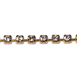 Preciosa Crystal Rhinestone Cup Chain - PP10 (SS4.5)  CRYSTAL-RAW