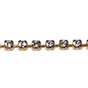 Preciosa Crystal Rhinestone Cup Chain - PP10 (SS4.5)  CRYSTAL-RAW
