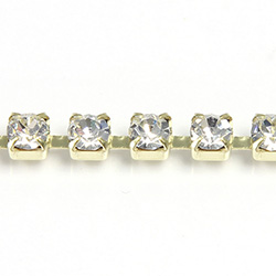 Preciosa Crystal Rhinestone Cup Chain - SS14.5 CRYSTAL-RAW