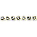 Preciosa Crystal Rhinestone Cup Chain - PP14 (SS6.5)  BLACK DIAMOND-RAW