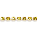 Preciosa Crystal Rhinestone Cup Chain - PP14 (SS6.5) CITRINE-RAW