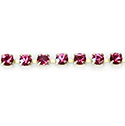 Preciosa Crystal Rhinestone Cup Chain - PP14 (SS6.5) FUCHSIA-RAW