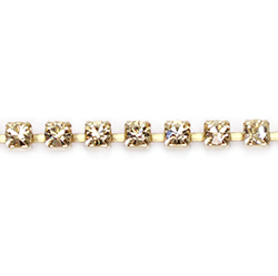 Preciosa Crystal Rhinestone Cup Chain - PP14 (SS6.5) JONQUIL-RAW