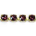 Preciosa Crystal Rhinestone Cup Chain - SS16 AMETHYST-RAW