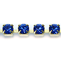 Preciosa Crystal Rhinestone Cup Chain - SS16 BLUE CAPRI-RAW