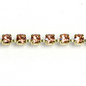 Preciosa Crystal Rhinestone Cup Chain - PP18 (SS8.5) APRICOT-RAW