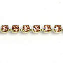 Preciosa Crystal Rhinestone Cup Chain - PP18 (SS8.5) APRICOT-RAW