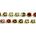 Preciosa Crystal Rhinestone Cup Chain - PP18 (SS8.5) DANCING-GOLD