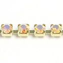 Preciosa Crystal Rhinestone Cup Chain - SS18 WHITE OPAL AB-RAW