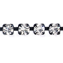 Preciosa Crystal Rhinestone Cup Chain - SS18 CRYSTAL-BLACK