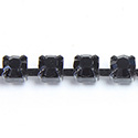 Preciosa Crystal Rhinestone Cup Chain - SS18 JET-BLACK
