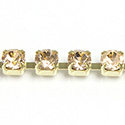 Preciosa Crystal Rhinestone Cup Chain - SS18 LT PEACH-RAW