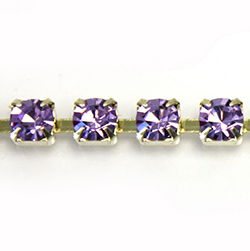 Preciosa Crystal Rhinestone Cup Chain - SS18 VIOLET-RAW