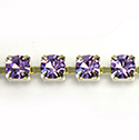 Preciosa Crystal Rhinestone Cup Chain - SS18 VIOLET-RAW