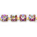 Preciosa Crystal Rhinestone Cup Chain - SS19 LT ROSE AB-RAW