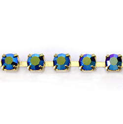 Preciosa Crystal Rhinestone Cup Chain - PP24 (SS12) JET AB-RAW