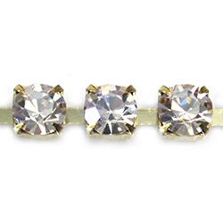 Preciosa Crystal Rhinestone Cup Chain - SS29 HONEY-RAW