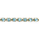 Preciosa Crystal Rhinestone Cup Chain - PP14 (SS6.5) AQUA BOHEMICA-RAW