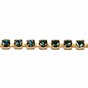 Preciosa Crystal Rhinestone Cup Chain - PP14 (SS6.5) INDICOLITE-RAW