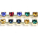 Preciosa Crystal Rhinestone Cup Chain - PP24 (SS12)  DARK MULTI-GOLD