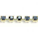 Preciosa Crystal Rhinestone Cup Chain - PP24 (SS12) HEMATITE-RAW