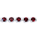 Preciosa Crystal Rhinestone Cup Chain - PP24 (SS12) SIAM-SILVER
