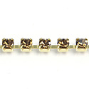 Preciosa Crystal Rhinestone Cup Chain - PP24 (SS12) SMOKE TOPAZ-RAW