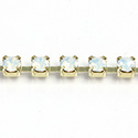 Preciosa Crystal Rhinestone Cup Chain - PP24 (SS12)  WHITE OPAL-RAW