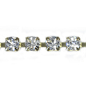 Czech Rhinestone Chain using Standard Chatons SS18 CRYSTAL-RAW