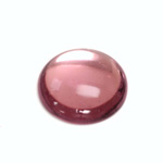 Glass Medium Dome Foiled Cabochon - Round 25MM LT AMETHYST