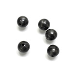 Plastic Moonlite Bead - Smooth Round 08MM MOONLITE BLACK