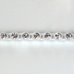 Plastic Rhinestone Banding 1 Row PP17 (SS8) CRYSTAL-ALABASTER