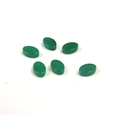 Gemstone Flat Back Flat Top Straight Side Stone - Oval 06x4MM CHRYSOPHRASE