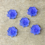 Preciosa Glass Flat Back Fancy Stone - Rose 09MM MATTE SAPPHIRE Foiled