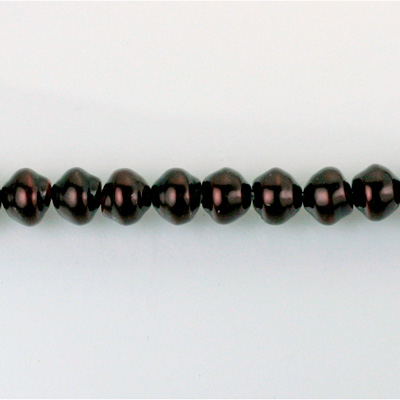 Czech Glass Pearl Bead - Snail Shell 06MM CHOCOLATE 14325