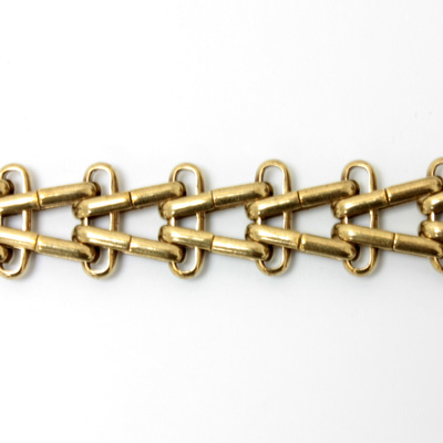 Brass Chain Fancy V-LINK