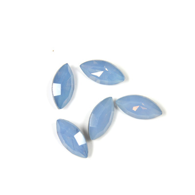 Cut Crystal Point Back Fancy Stone Foiled - Navette-Marquis 10x5MM OPAL BLUE