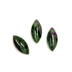 Gemstone Cabochon - Navette 15x7MM ZOISITE RUBY