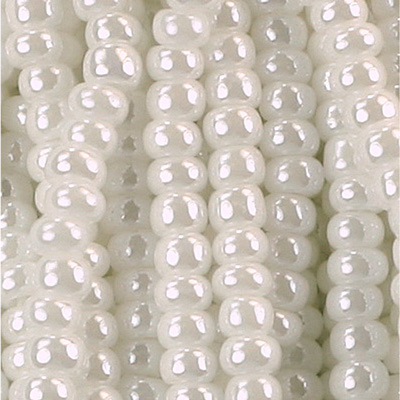 Preciosa Czech Glass Seed Bead - Round 10/0 PEARL WHITE 47102