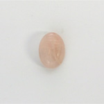 Gemstone Flat Back Carved Scarab 14x10MM ROSE QUARTZ