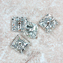 Asfour Crystal Loch Rose Sew-On Stone - Square Sequin 08MM CRYSTAL